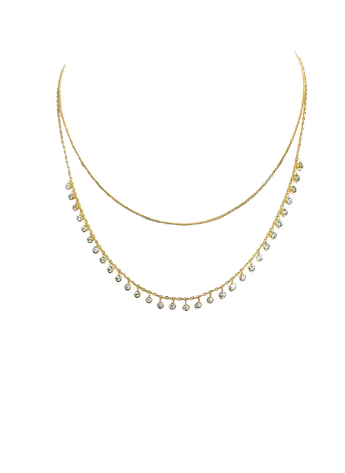 Dusk Layered Gold Necklace - Lositime