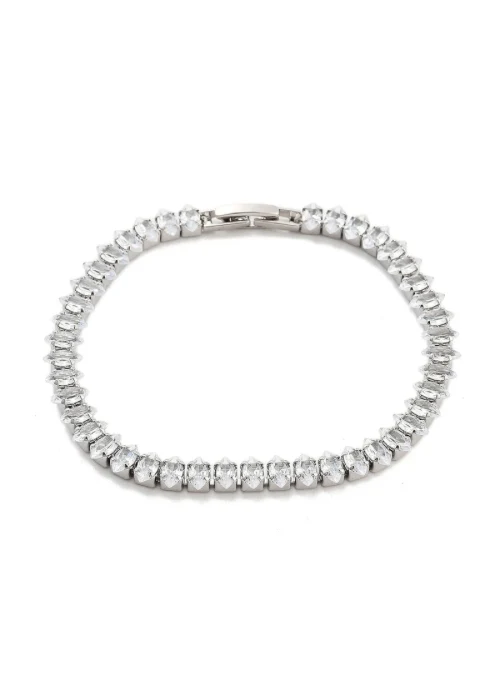 Marquise CZ Tennis Bracelet Silver 5mm - Lositime