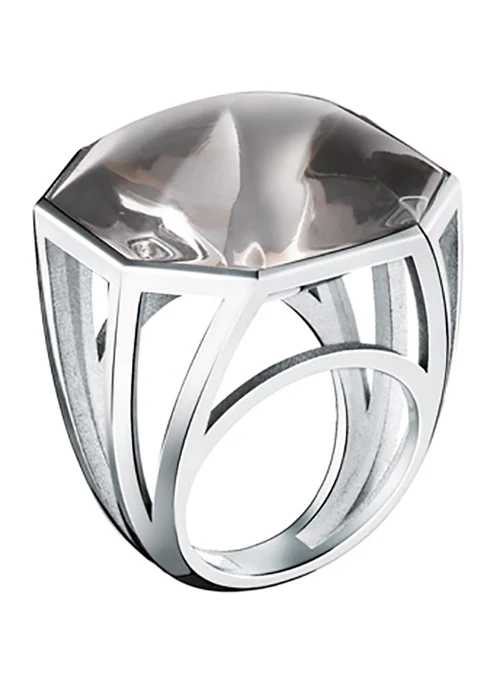 L'ILLUSTRE Large Crystal Ring - Lositime