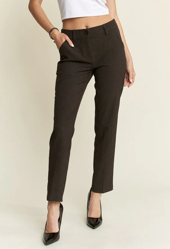 ADORA Zipper Skinny 2 Pockets Pants - Lositime
