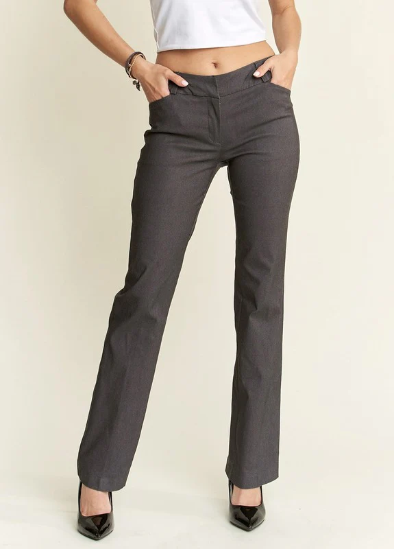 ADORA Regular Rise Slim Bootcut Pants - Lositime