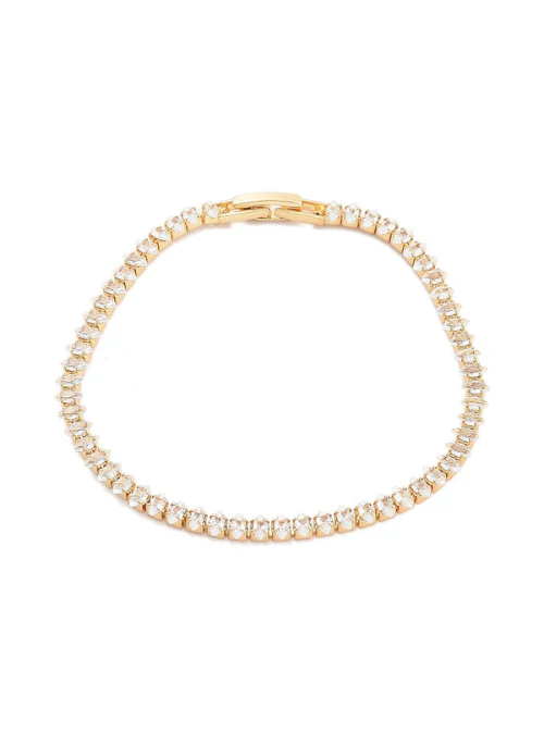 Marquise CZ Tennis Bracelet Gold 5mm - Lositime