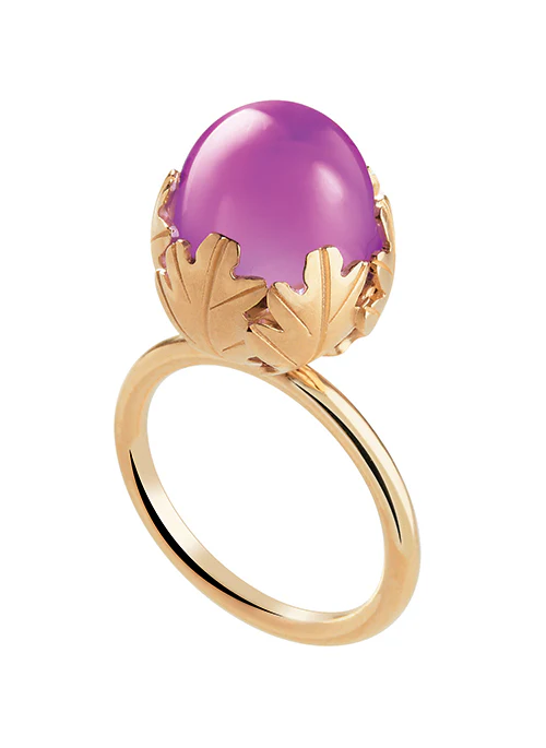 MURMURE Crystal Ring Leaf - Lositime