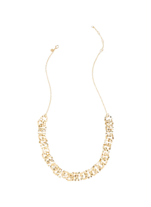 Gold Flower Chain Necklace - Lositime