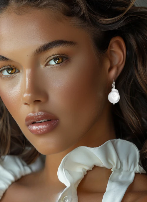 Riley Coin Pearl Earrings Silver - Lositime