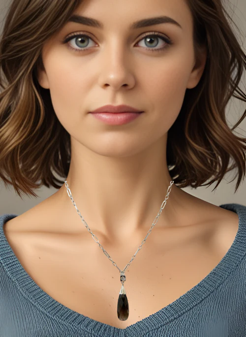Bexley Smokey Quartz Necklace - Lositime