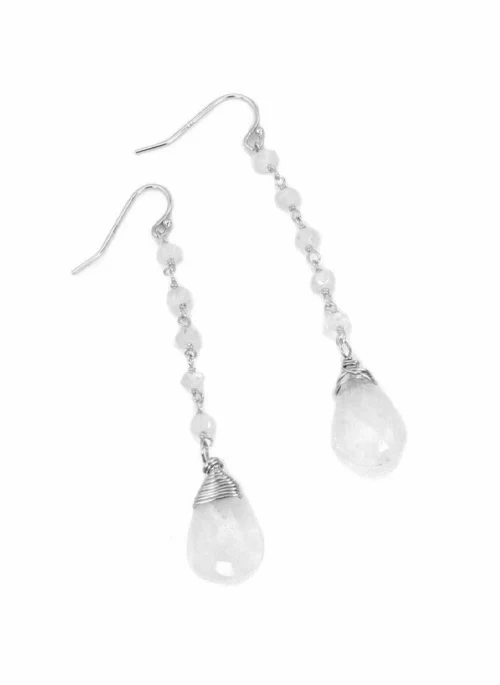Moonstone Teardrop Earrings - Lositime