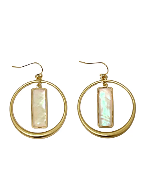 Sophia Hoops Mother of Pearl - Lositime