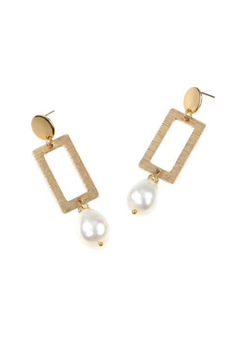 Jana Gold and Pearl Earrings - Lositime