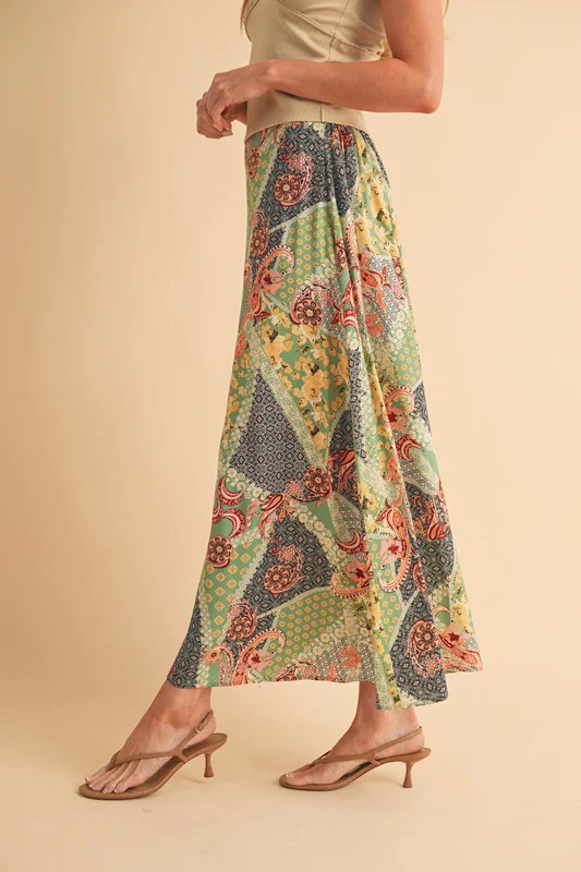Aemi + Co Printed Maxi Skirt - Lositime