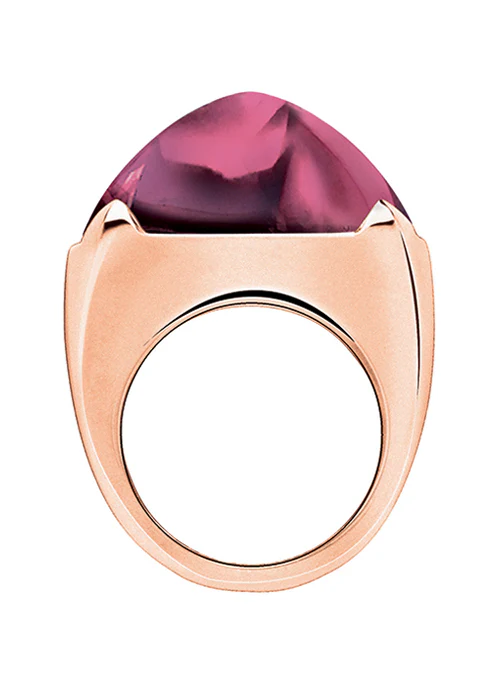 MEDICIS Large Crystal Ring in Pink - Lositime