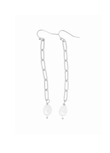 Pearl Paperclip Earrings - Lositime
