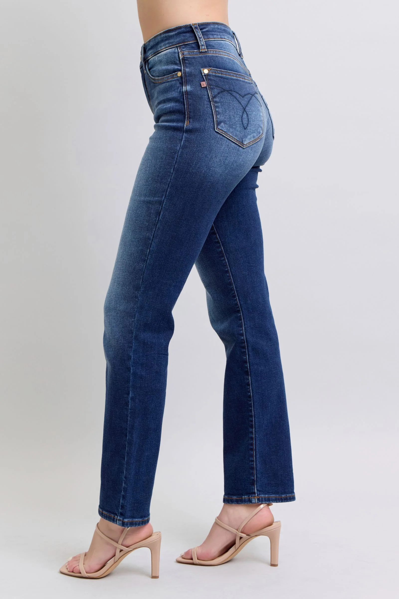 Judy Blue Full Size Washed Straight Leg Jeans with Pockets - Lositime