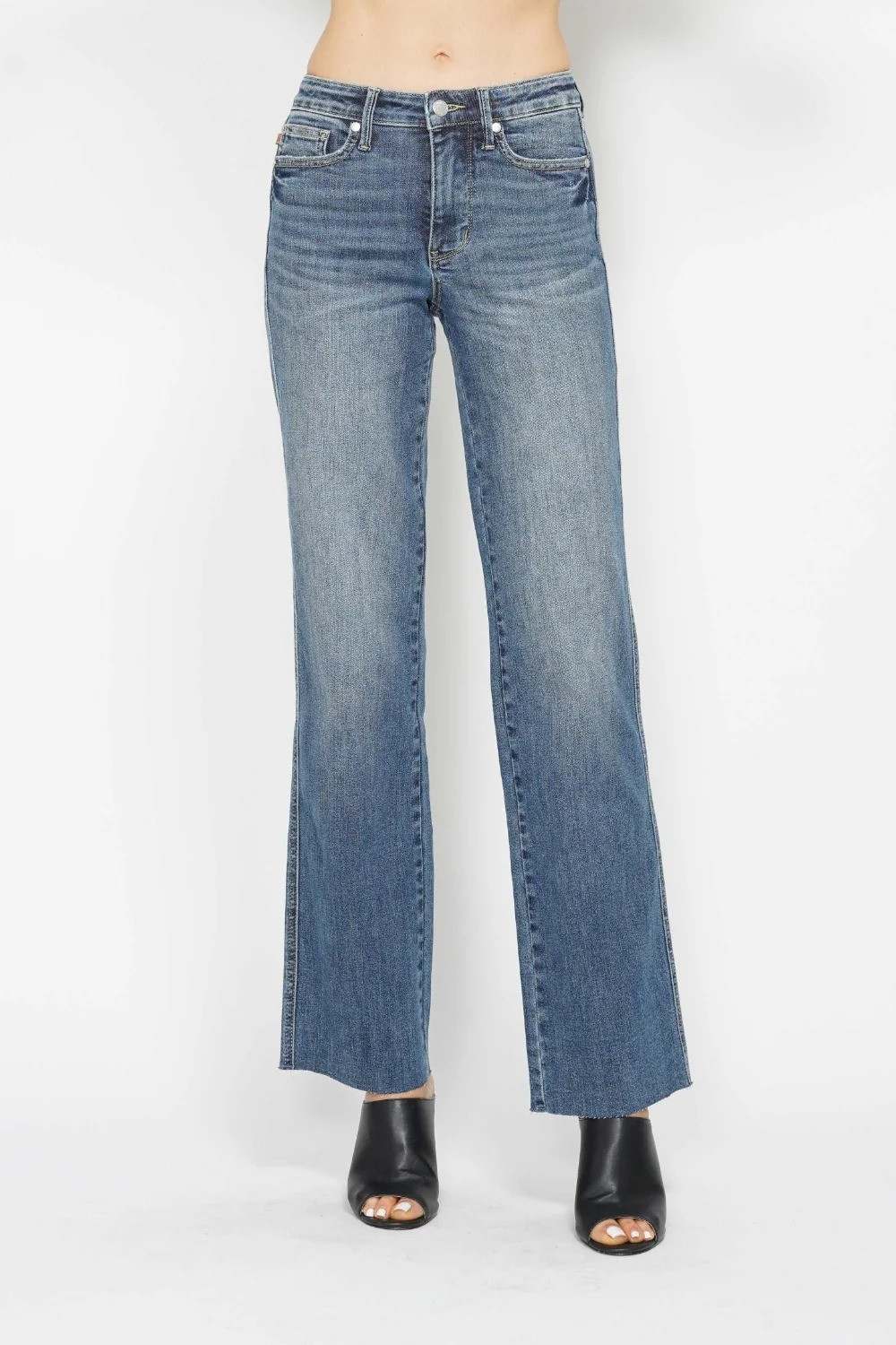 Judy Blue Full Size Tummy Control Straight Jeans - Lositime