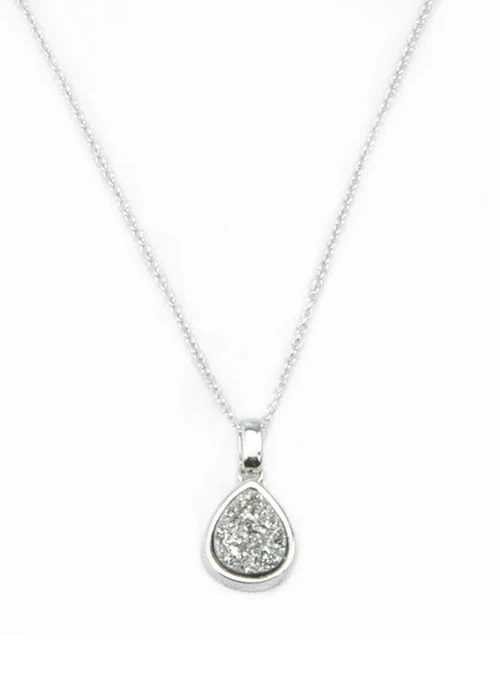 Emma Teardrop Pendant in Silver - Lositime